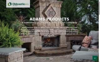 Adams Products Oldcastle website