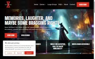 Coastal Escape Rooms of Surfside Beach website
