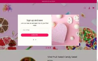 Gretels Candy House website