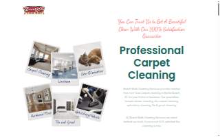 Beach Walk Cleaning Services website