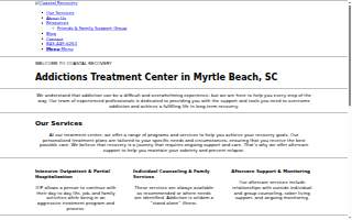 Coastal Recovery & Wellness website