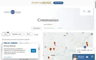 Mungo Homes - Myrtle Beach website