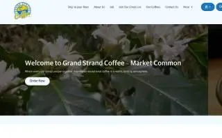 Grand Strand Coffee of Myrtle Beach website