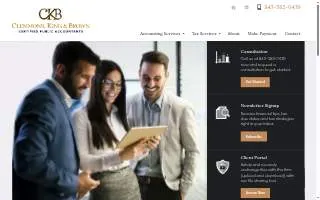 Clemmons King and Brown CPA website
