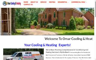 Omar Cooling & Heating website