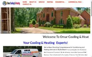 Omar Cooling & Heating website