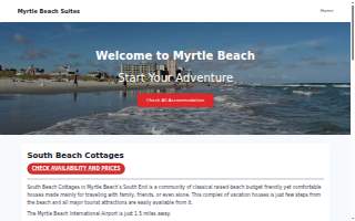 South Beach Cottages website