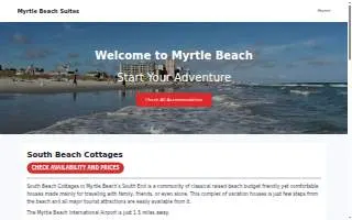 South Beach Cottages website