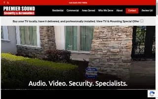 Premier Sound Security & Automation of Myrtle Beach website