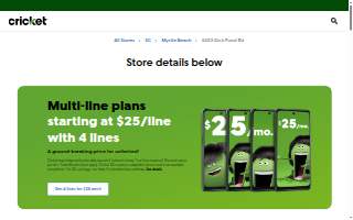 Cricket Wireless Authorized Retailer of Myrtle Beach website