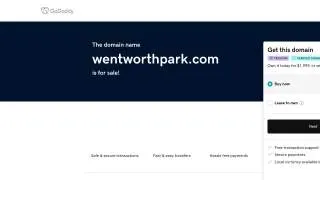 Wentworth Park website