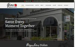 Gios Pizzeria Napoletana of Myrtle Beach website