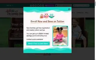 The Learning Station Child Development Center website