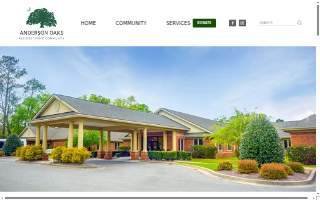 Anderson Oaks Assisted Living website