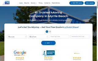Myrtle Beach Moving Services website
