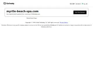 Myrtle Beach Spa website