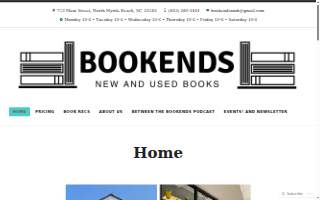 Bookends website