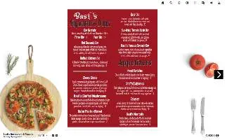 Basil's Restaurant & Pizzeria website