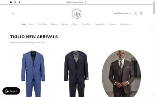 Unique Design Menswear website