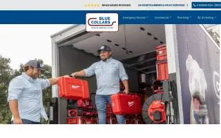 Blue Collars | Charleston Plumbing and HVAC website
