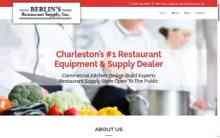 Berlins Restaurant Supply website