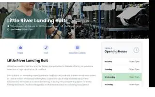 Little River Landing Bait website