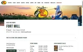 Bass Pro Shops of Fort Mill website