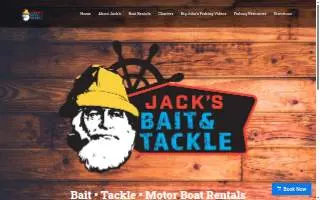 Jack's Bait and Tackle website