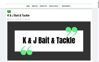 K & J Bait & Tackle website