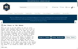 BIG Adventures Kayak and Fishing Store website
