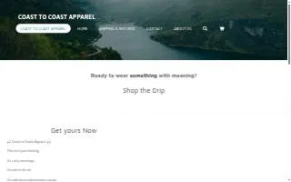 Coast to Coast Fishing Apparel website