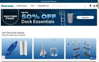 Overton's website