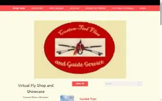 Custom-Tied Flies and Guide Service website