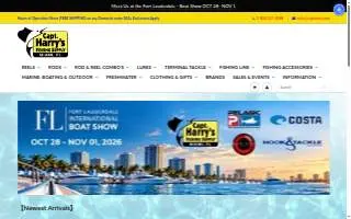 Capt. Harry's Fishing Supply website