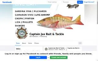 Captain Jax Bait & Tackle website