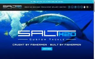 SaltH2o Custom Tackle website