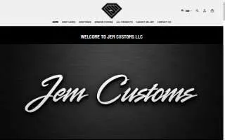 Jem Customs llc website