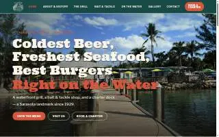 New Pass Grill & Bait Shop website