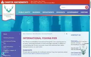 Deerfield Beach International Fishing Pier website