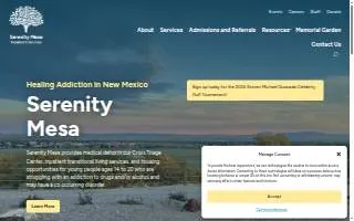 Serenity Mesa Youth Recovery Center (Healing Addiction in Our Community) website