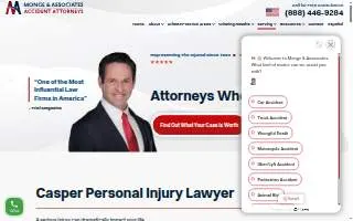 Monge & Associates Injury and Accident Attorneys website
