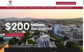 Siniard Law Injury Attorneys website