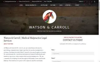Watson & Carroll, P.C., L.L.O. website