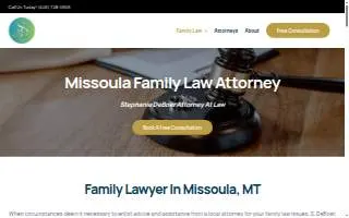 Stephanie DeBoer, Attorney At Law Missoula website