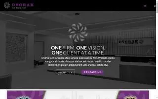 Dvorak Law Group, LLC website