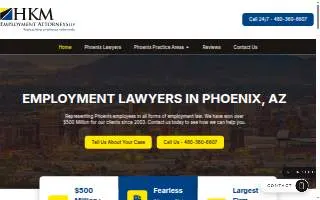 HKM Employment Attorneys LLP of Phoenix website