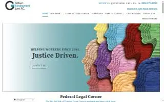 Gilbert Employment Law, P.C. website