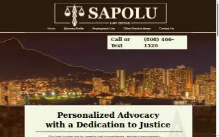 Sapolu Law Office website
