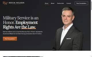 Kevin Wilson Law PLLC website