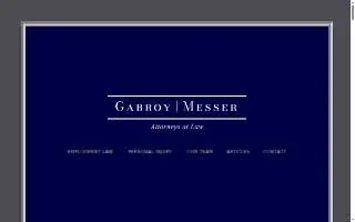 Gabroy Messer website